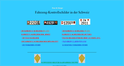 Desktop Screenshot of license-plates.ch